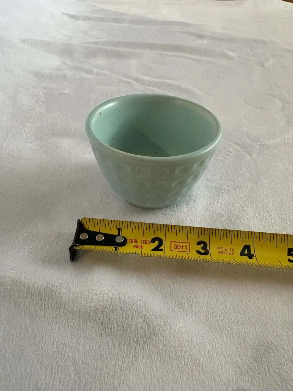 Pier 1 Imports Stoneware Teapot and 4 Tea Cup Set in Light Blue Textured Finish